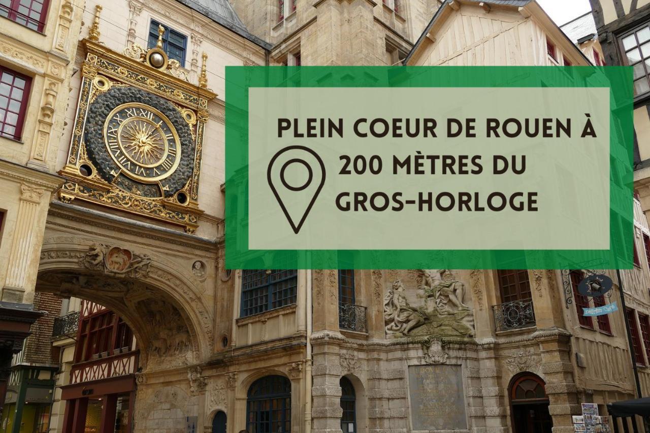 Studio Au Coeur De Rouen, 4 Personnes, Calme & Elegant Exteriér fotografie